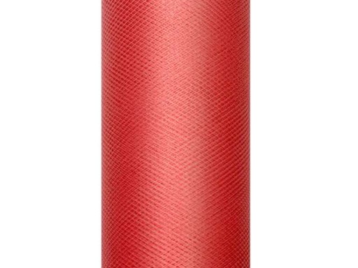 Tyl na cievke 30 cm x 9 m ČERVENÁ svadobná