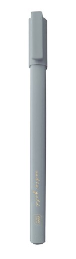 Modré saténové zlaté gélové pero s uzáverom