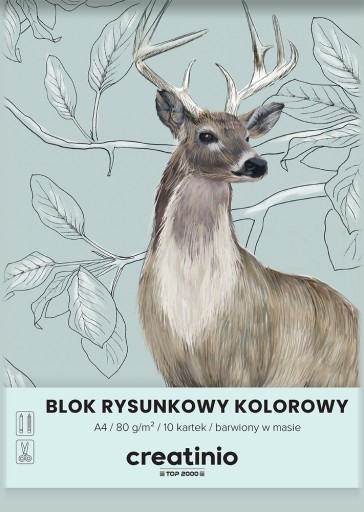 FAREBNÝ BLOK A4 10 listov 80g CREATINIO farbené v hmote