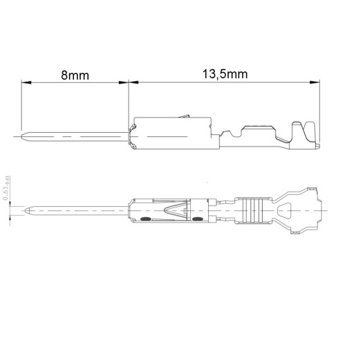 Konektory MQS / VW 000979012E / 10 ks