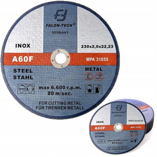 INOX DISK 230X2 mm NA REZANIE KOVU OCELE LIATINY DRÔT INOX 230MM X 2MM