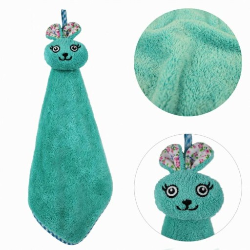 Detská osuška 30x30 Rabbit tuliś tyrkysová