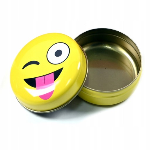 MINI KOVOVÁ KRABIČKA EMOJI MÔŽE RÔZNE VZORKY