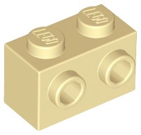 LEGO 11211 BRICK 1x2 2 kolíky piesok (9g) 9 ks.