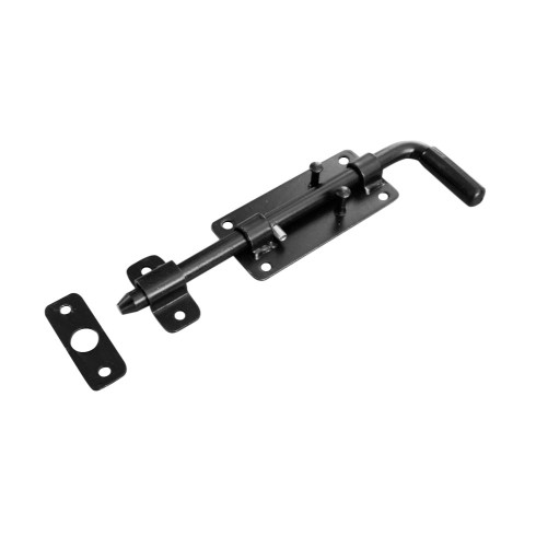 Západka LATCH lakovaná - čierna 220mm fi12mm brána a uzáver brány