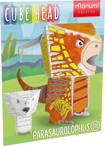 CubeHead. Model parasaurolophus