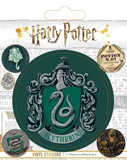 Harry Potter Slizolínsky had 5 samolepiek 10x12,5 cm
