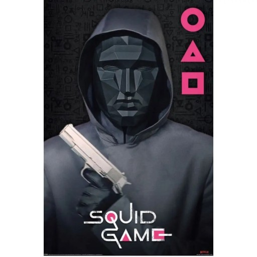 Squid Game Mask Man filmový plagát Filmové plagáty na stenu 61x91,5 cm