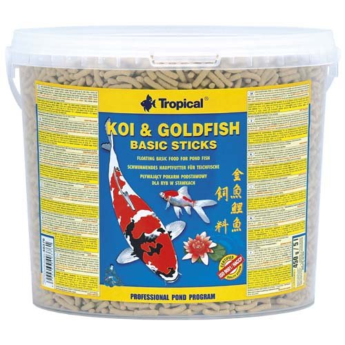 TROPICAL Koi&Goldfish Basic Sticks 430g/5L krmivo do jazierka