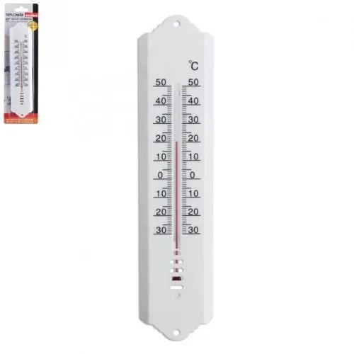 Univerzálny biely teplomer, 25 cm