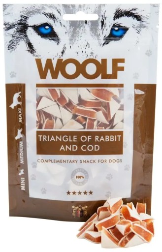 Woolf Rabbit and Cod Trojuholníková králičia treska 100g