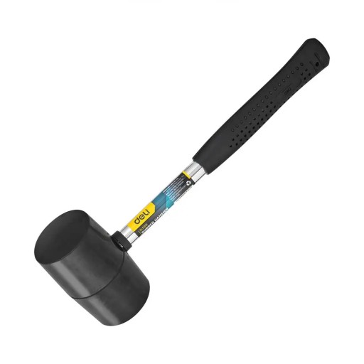 Gumené kladivo Deli Tools EDL5616, 0,5 kg (čierne)