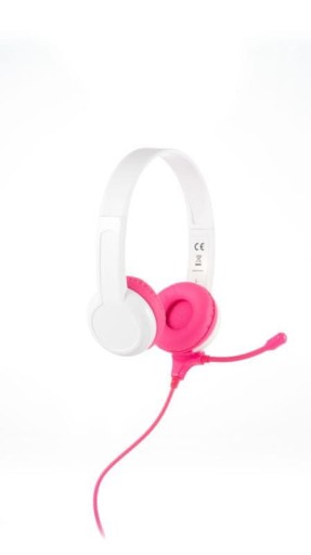 Káblové slúchadlá BuddyPhones StudyBuddy PINK
