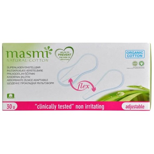 Masmi Elastické eko vložky 100% certifikovaná organická BAVLNA 24 ks