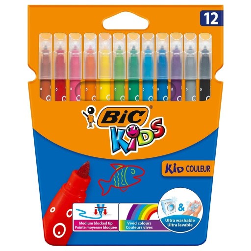 Fixky BIC Kids Couleur, 12 farieb