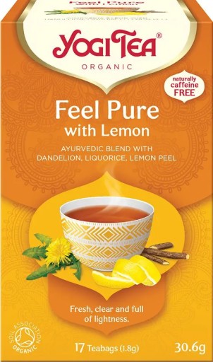 Yogi Tea Feel pure s citrónom - s citrónom (17x1,8g)