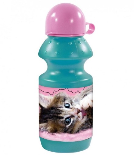 Fľaša na vodu pre detské mačky 330ml Cleo a Frank