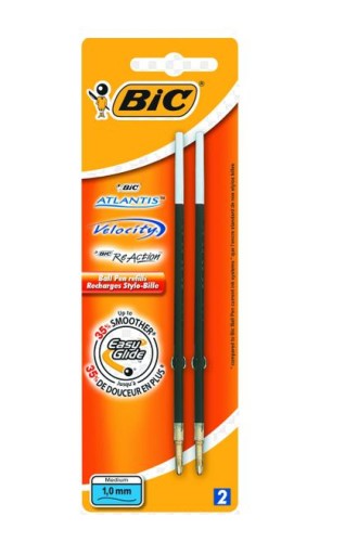 BIC SÚPRAVA NÁPLNÍ ATLANTIS S mäkkou reakciou, ČIERNA x2