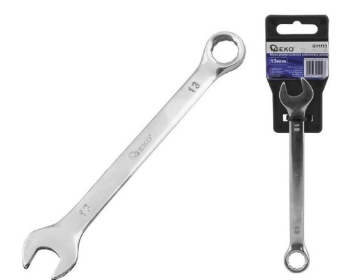 Skrutkový kľúč leštený 13mm rovný GEKO G11113