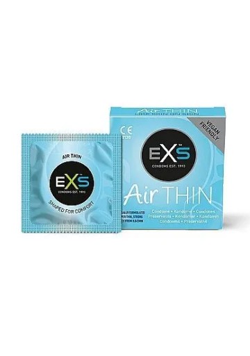 EXS AIR THIN 12 ks ultra tenké a zvlhčené prírodné sexuálne kondómy
