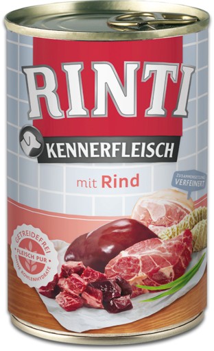 Rinti Kennerfleisch hovädzie 400g mokré krmivo pre psov