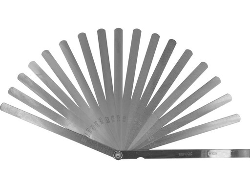 YATO FEELER GAUGE 200MM 17 ČEPEĽOV 0,02-1MM
