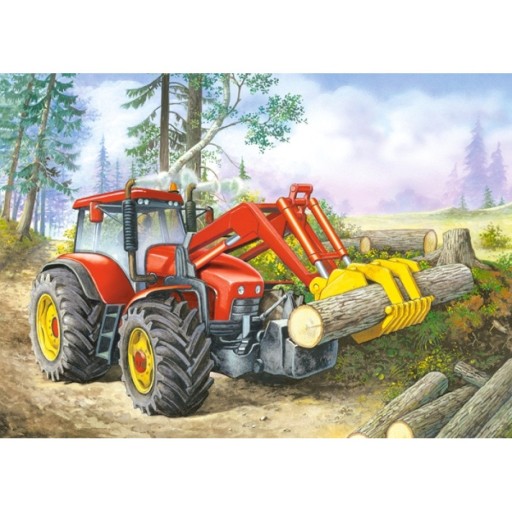 Puzzle 60 dielikov. Traktor