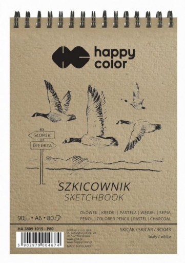 SKICNÍK A6 90G NA ŠPIRÁLE HAPPY COLOR BITS
