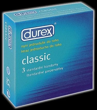 Durex CLASSIC kondómy 3 ks.