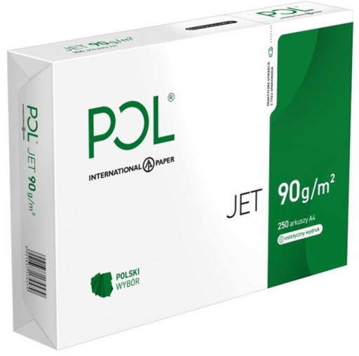Kopírovací papier Poljet A4, 90g/m2, 250 listov, biely
