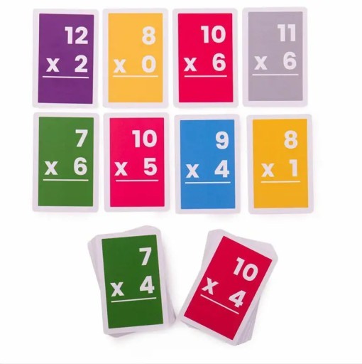 Bigjigs Toys: balíček kariet na učenie násobenia 7-12