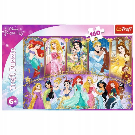 Puzzle 160 dielikov. Portréty Disney princezien