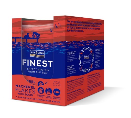 Fish4Dogs MAKERELA S chobotnicou 100g pena pre psov