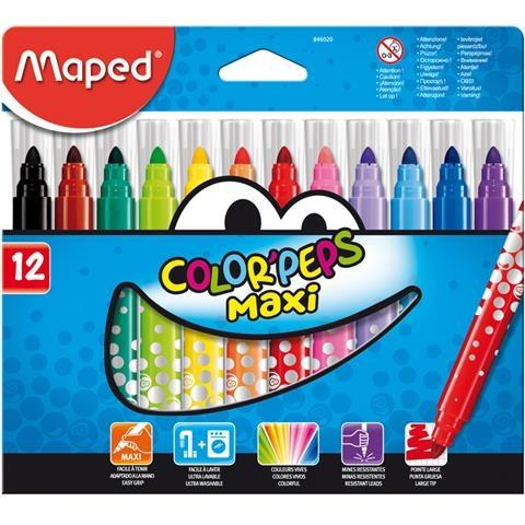 Značky MAPED, školské značky, 12 intenzívnych farieb