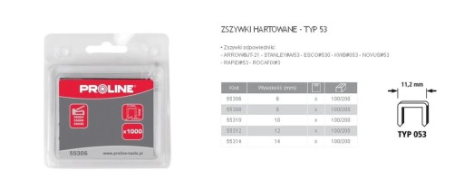 Spony Typ A/53 8Mm 113*07Mm 1000 ks