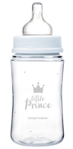 Canpol Baby antikoliková široká fľaša 240 ml PP ROYAL BABY 35/324 modrá