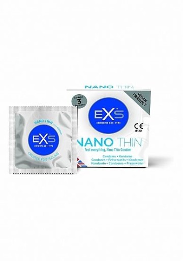 EXS Nano Thin ultratenké kondómy 3 ks.