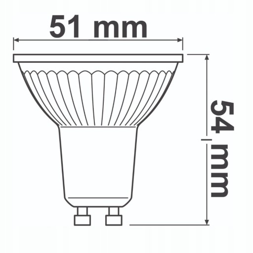 GU10 LED žiarovka 3,4W 35W 2700K STÍMENÁ OSRAM