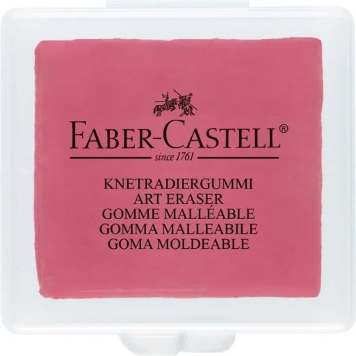 FABER CASTELL guma na chlieb, mix farieb, puzdro