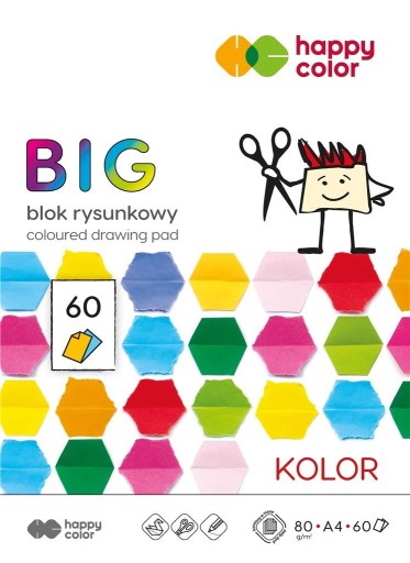 Biela podložka na kreslenie Happy Color BIG COLORFUL 60k
