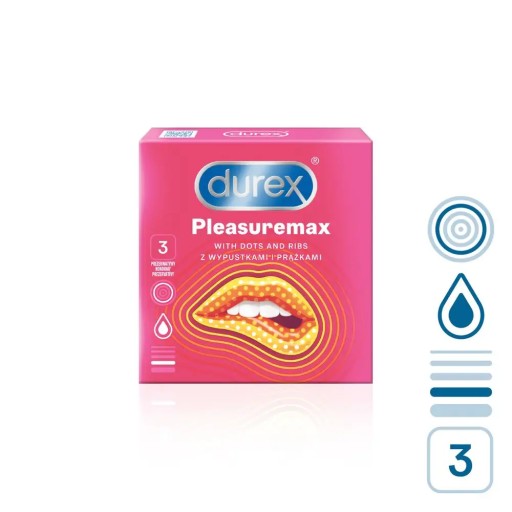 DUREX Pleasuremax kondómy 3 ks