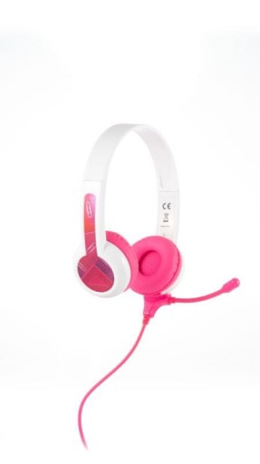 Káblové slúchadlá BuddyPhones StudyBuddy PINK