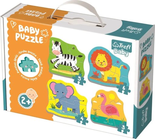 Detské puzzle 4v1. Zvieratá na safari. Trefl.36073
