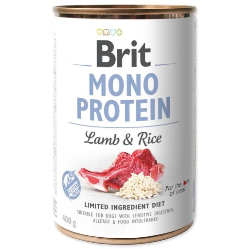 Brit Mono Protein Lamb Rice Mokré krmivo pre psov Jahňacia ryža 400g