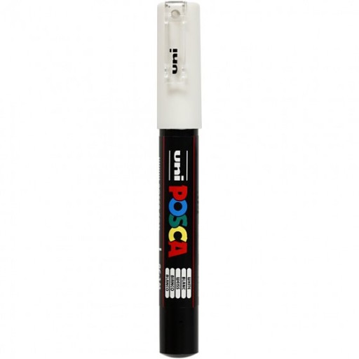 Posca pigmentový popisovač biely 1 PC-1M...