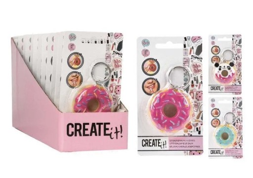 Kľúčenka na balzam na pery Donut CREATE IT!