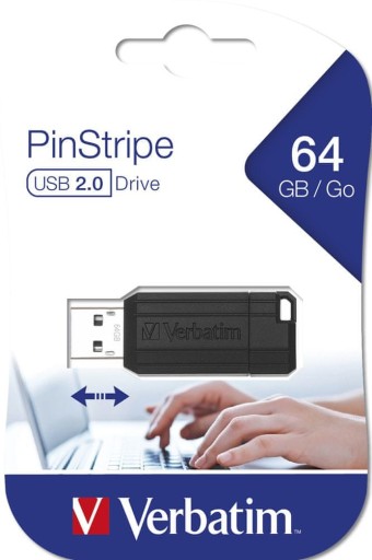 Verbatim 64GB PinStripe USB 2.0 kľúč
