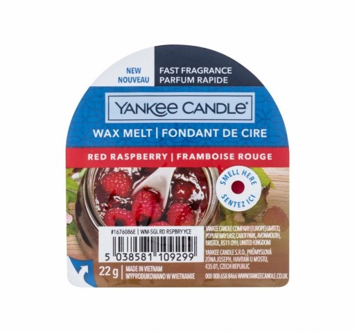 Vosk s vôňou Yankee Candle Červená malina