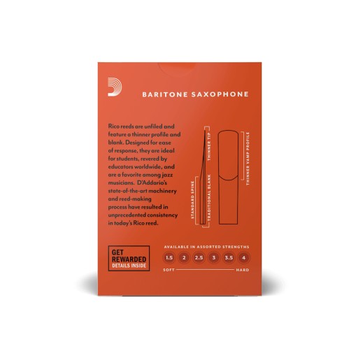 Prútik D'Addario Rico pre barytón saxofón 2.0