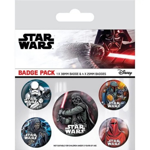 Špendlíky Star Wars Dark Side, sada 5 kusov